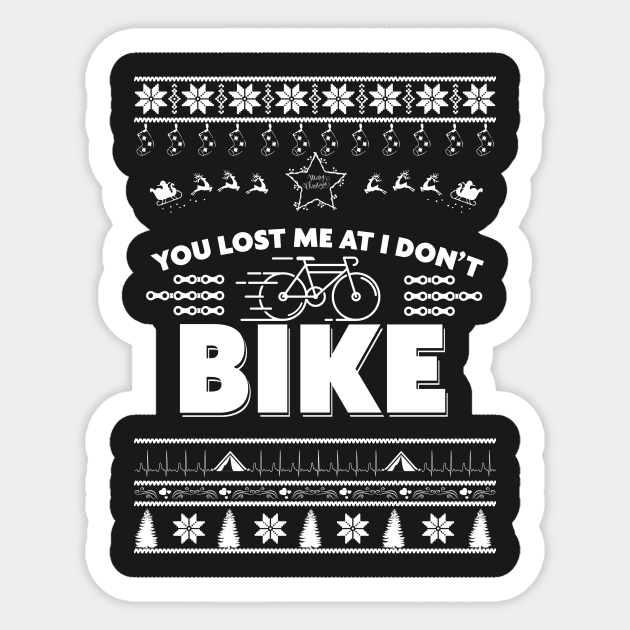 Merry Christmas BIKE Sticker by bryanwilly